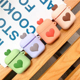 3D Love Heart Candy Color Airpods Case Wireless Bluetooth Earphone Cases for Airpods - halloladies