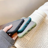 Simple Contrat Candy Color Matte Hard Phone Case Back Cover for iPhone 11/11 Pro/11 Pro Max/XS Max/XR/XS/X/8 Plus/8/7 Plus/7 - halloladies