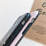 Simple Geometric Marble Couples Soft Phone Case Back Cover - iPhone 11 Pro Max/11 Pro/11/XS Max/XR/XS/X/8 Plus/8/7 Plus/7 - halloladies