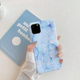 Glossy Cracked Marble Soft IMD Full Body Phone Case Back Cover for iPhone 11 Pro Max/11 Pro/11/XS Max/XR/XS/X/8 Plus/8/7 Plus/7 - halloladies