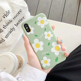 Daisy Flower Letters Love Phone Case Back Cover for iPhone XS Max/XR/XS/X/8 Plus/8/7 Plus/7/6s Plus/6s/6 Plus/6 - halloladies