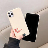 Fashion Simple Letter Hard PC Phone Case Back Cover - iPhone 11/11 Pro/11 Pro Max/XS Max/XR/XS/X/8 Plus/8/7 Plus/7 - halloladies