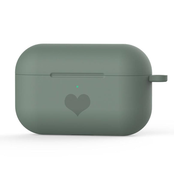 Candy Color Love Heart Key Chain Wireless Bluetooth Earphone Cases for Airpods Pro - halloladies