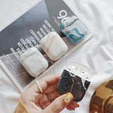 Simple Marble Wireless Bluetooth Earphone Cases for Airpods - halloladies