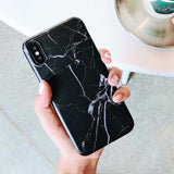 Soft Marble Patterned Matte Phone Case Back Cover - iPhone 12 Pro Max/12 Pro/12/12 Mini/SE/11 Pro Max/11 Pro/11/XS Max/XR/XS/X/8 Plus/8 - halloladies