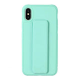 Candy Color Magnetic Bracket Phone Case Back Cover for iPhone 11/11 Pro/11 Pro Max/XS Max/XR/XS/X/8 Plus/8/7 Plus/7 - halloladies