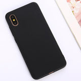 Fashion Candy Color Soft TPU Phone Case Back Cover for iPhone XS Max/XR/XS/X/8 Plus/8/7 Plus/7/6s Plus/6s/6 Plus/6 - halloladies