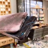 Simple Marble Texture Starry Sky Phone Case Back Cover - iPhone 11 Pro Max/11 Pro/11/XS Max/XR/XS/X/8 Plus/8/7 Plus/7 - halloladies