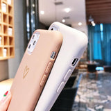 Gold Love Heart Electroplating Soft TPU Phone Case Back Cover - iPhone 12 Pro Max/12 Pro/12/12 Mini/SE/11 Pro Max/11 Pro/11/XS Max/XR/XS/X/8 Plus/8 - halloladies