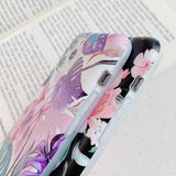 Beautiful Flower & Leaf Phone Case Back Cover for iPhone 11 Pro Max/11 Pro/11/XS Max/XR/XS/X/8 Plus/8/7 Plus/7 - halloladies