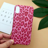 Fashion Leopard Print Matte Hard Phone Case Back Cover - iPhone 11/11 Pro/11 Pro Max/XS Max/XR/XS/X/8 Plus/8/7 Plus/7 - halloladies