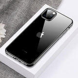 Plating Solid Color Edge Soft Clear Phone Case Back Cover - iPhone 11/11 Pro/11 Pro Max/XS Max/XR/XS/X/8 Plus/8/7 Plus/7 - halloladies