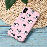 Cute Candy Color Puppy Pug Ice Cream Soft TPU Phone Case Back Cover - iPhone XS Max/XR/XS/X/8 Plus/8/7 Plus/7/6s Plus/6s/6 Plus/6 - halloladies