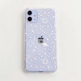 Simple Planet Star Transparent Soft Phone Case Back Cover - iPhone 12 Pro Max/12 Pro/12/12 Mini/SE/11 Pro Max/11 Pro/11/XS Max/XR/XS/X/8 Plus/8 - halloladies