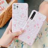 Cute Simple Diamond Pattern Little Love Heart Phone Case Back Cover for iPhone 11 Pro Max/11 Pro/11/XS Max/XR/XS/X/8 Plus/8/7 Plus/7 - halloladies