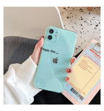 Luxury Letter Transparent Soft Phone Case Back Cover - iPhone 12 Pro Max/12 Pro/12/12 Mini/11 Pro Max/11 Pro/11/XS Max/XR/XS/X/8 Plus/8 - halloladies