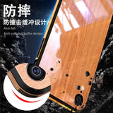 Creative Wooden Pattern Tempered Glass Phone Case Back Cover - iPhone XS Max/XR/XS/X/8 Plus/8/7 Plus/7/6s Plus/6s/6 Plus/6 - halloladies