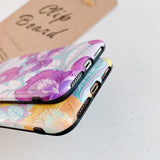 Retro Flower & Leaves Soft Phone Case Back Cover - iPhone 11/11 Pro/11 Pro Max/XS Max/XR/XS/X/8 Plus/8/7 Plus/7 - halloladies