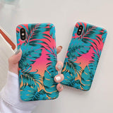 Vintage Leaf Soft TPU Phone Case Back Cover for iPhone XS Max/XR/XS/X/8 Plus/8/7 Plus/7/6s Plus/6s/6 Plus/6 - halloladies