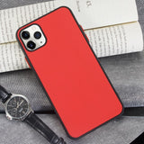 Contrast Color Matte Soft Phone Case Back Cover for iPhone 11/11 Pro/11 Pro Max/XS Max/XR/XS/X/8 Plus/8/7 Plus/7 - halloladies