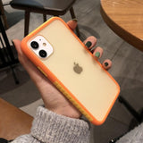 Contrast Candy Color Matte Soft Phone Case Back Cover - iPhone 11/11 Pro/11 Pro Max/XS Max/XR/XS/X/8 Plus/8/7 Plus/7 - halloladies