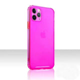 Candy Contrast Color Matte Transparent Soft Phone Case Back Cover - iPhone 11/11 Pro/11 Pro Max/XS Max/XR/XS/X/8 Plus/8/7 Plus/7 - halloladies