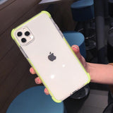 Shockproof Bumper Transparent Soft Phone Case Back Cover - iPhone 12 Pro Max/12 Pro/12/12 Mini/SE/11 Pro Max/11 Pro/11/XS Max/XR/XS/X/8 Plus/8 - halloladies