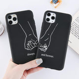 Funny Couples Black Soft Phone Case Back Cover - iPhone 12 Pro Max/12 Pro/12/12 Mini/SE/11 Pro Max/11 Pro/11/XS Max/XR/XS/X/8 Plus/8 - halloladies