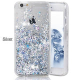Glitter Liquid Quicksand Shining Diamond Phone Case Back Cover for iPhone X/8 Plus/8/7 Plus/7/6s Plus/6s/6 Plus/6 - halloladies