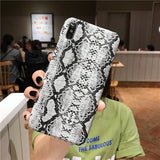 Retro Snake Skin Matte Phone Case Back Cover - iPhone 11/11 Pro/11 Pro Max/XS Max/XR/XS/X/8 Plus/8/7 Plus/7 - halloladies