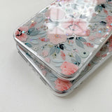Cute Flower Leaf Transparent Soft Phone Case Back Cover for iPhone 12 Pro Max/12 Pro/12/12 Mini/SE/11 Pro Max/11 Pro/11/XS Max/XR/XS/X/8 Plus/8 - halloladies