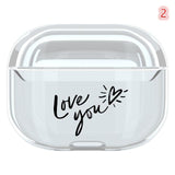 Cartoon Cute Pattern Transparent Wireless Bluetooth Earphone Cases for Airpods Pro - halloladies