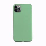 Fully Protected Candy Color Soft Silicone Phone Case Back Cover for iPhone 11 Pro Max/11 Pro/11/XS Max/XR/XS/X/8 Plus/8/7 Plus/7 - halloladies