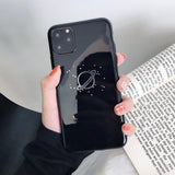 Solid Color Plating Planet iPhone Case Back Cover for iPhone 11 Pro Max/11 Pro/11/XS Max/XR/XS/X/8 Plus/8/7 Plus/7 - halloladies