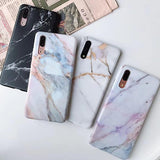 Simple Marble Soft TPU Phone Case Back Cover - iPhone 11/11 Pro/11 Pro Max/XS Max/XR/XS/X/8 Plus/8/7 Plus/7 - halloladies