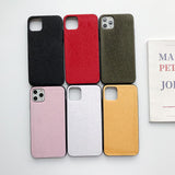 Simple Warm Solid Color Furry Soft Phone Case Back Cover - iPhone 11/11 Pro/11 Pro Max/XS Max/XR/XS/X/8 Plus/8/7 Plus/7 - halloladies