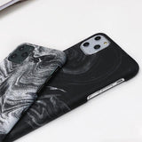 Simple Marble Couples Hard Phone Case Back Cover - iPhone 11/11 Pro/11 Pro Max/XS Max/XR/XS/X/8 Plus/8/7 Plus/7 - halloladies