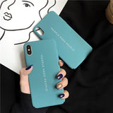 Simple Words Print Mirror Phone Case Back Cover - iPhone XS Max/XR/XS/X/8 Plus/8/7 Plus/7/6s Plus/6s/6 Plus/6 - halloladies