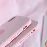 Pink Frame Love Heart Phone Case Back Cover - iPhone XS Max/XR/XS/X/8 Plus/8/7 Plus/7/6s Plus/6s/6 Plus/6 - halloladies