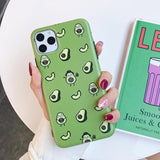 Fruit Avocado Fig Cartoon Soft Phone Case Back Cover for iPhone 12 Pro Max/12 Pro/12/12 Mini/SE/11 Pro Max/11 Pro/11/XS Max/XR/XS/X/8 Plus/8 - halloladies