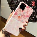 Cute Pink Flower Phone Case Back Cover for iPhone 11 Pro Max/11 Pro/11/XS Max/XR/XS/X/8 Plus/8/7 Plus/7 - halloladies