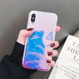 Laser Glitter Shiny Soft Silicon Mirror Phone Case Back Cover - iPhone XS Max/XR/XS/X/8 Plus/8/7 Plus/7/6s Plus/6s/6 Plus/6 - halloladies