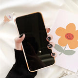 Simple Flower Lucky Letter Soft Phone Case Back Cover - iPhone 11/11 Pro/11 Pro Max/XS Max/XR/XS/X/8 Plus/8/7 Plus/7 - halloladies