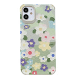 Relief Fresh Flowers Soft Phone Case Back Cover for iPhone 12 Pro Max/12 Pro/12/12 Mini/SE/11 Pro Max/11 Pro/11/XS Max/XR/XS/X/8 Plus/8 - halloladies