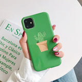 Simple Cartoon Cactus Phone Case Back Cover - iPhone 11 Pro Max/11 Pro/11/XS Max/XR/XS/X/8 Plus/8/7 Plus/7 - halloladies