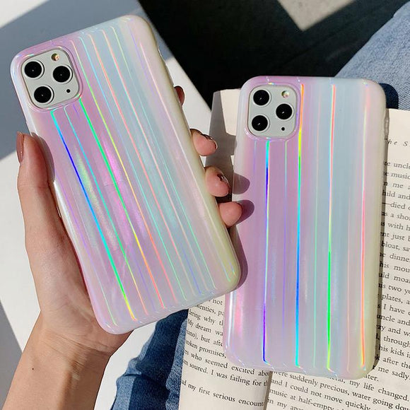 Fashion Laser Soft IMD Phone Case Back Cover - iPhone 11/11 Pro/11 Pro Max/XS Max/XR/XS/X/8 Plus/8/7 Plus/7 - halloladies