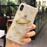 Luxury 3D Universe Starry Sky Phone Case Back Cover - iPhone 11 Pro Max/11 Pro/11/XS Max/XR/XS/X/8 Plus/8/7 Plus/7 - halloladies
