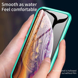 Colorful Magnetic Adsorption PC+Tempered Glass Phone Case Back Cover - iPhone 11 Pro Max/11 Pro/11/XS Max/XR/XS/X/8 Plus/8/7 Plus/7 - halloladies