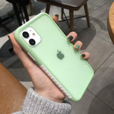 Contrast Candy Color Matte Soft Phone Case Back Cover - iPhone 11/11 Pro/11 Pro Max/XS Max/XR/XS/X/8 Plus/8/7 Plus/7 - halloladies