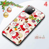 Cartoon Christmas Tempered Glass Phone Case Back Cover - iPhone 11/11 Pro/11 Pro Max/XS Max/XR/XS/X/8 Plus/8/7 Plus/7 - halloladies